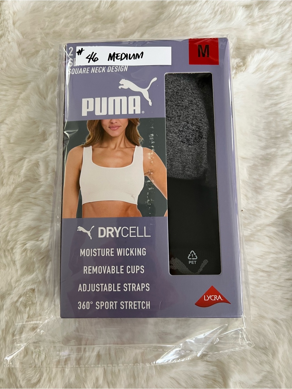 PUMA Women’s Seamless Sports Bra 2 pack. #46